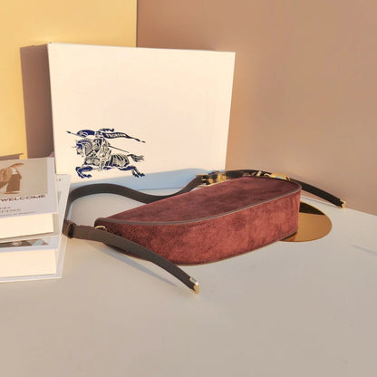 Burberry Half-Moon Velours Burgundy 8.7" (22 cm)