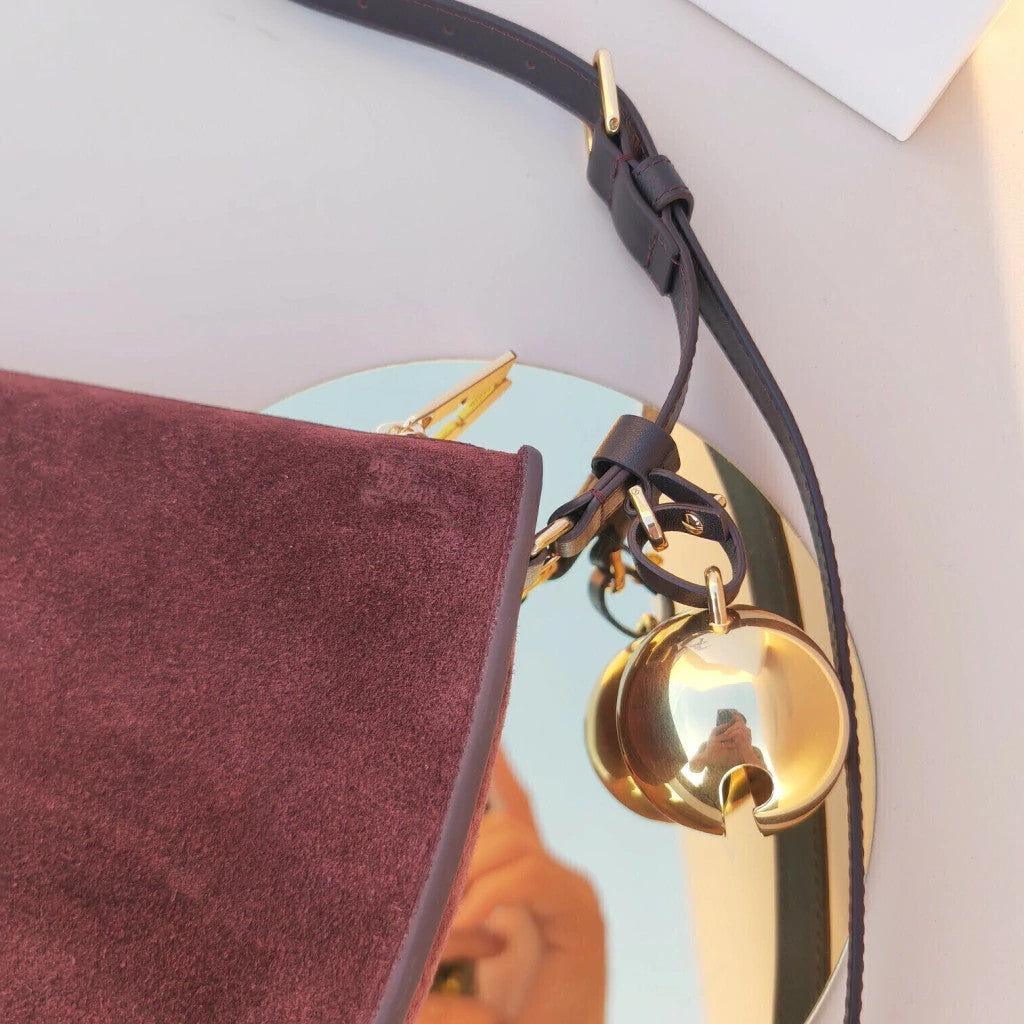 Burberry Half-Moon Velours Burgundy 8.7" (22 cm)