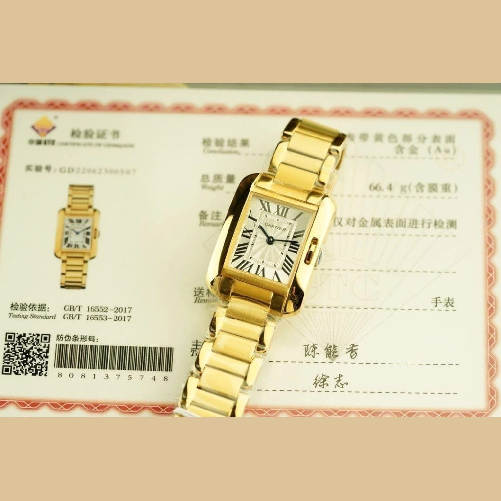 Cartier Tank Anglaise Gold