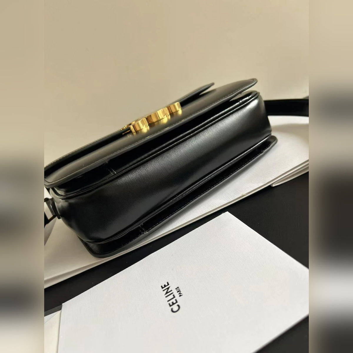 Celine Classique Triomphe Black 8.7" (22 cm)