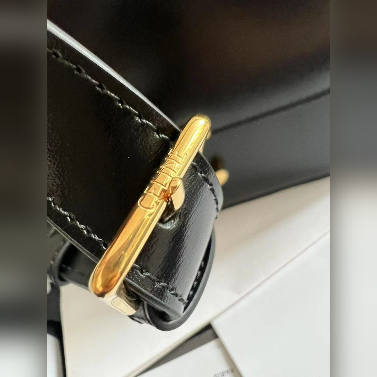 Celine Classique Triomphe Black 8.7" (22 cm)