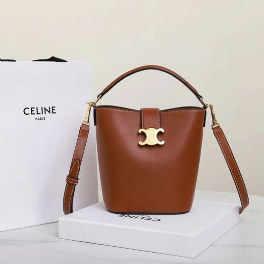 Celine Louise Bucket Caramel Medium