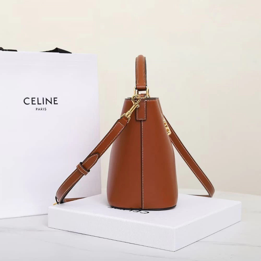 Celine Louise Bucket Caramel Medium