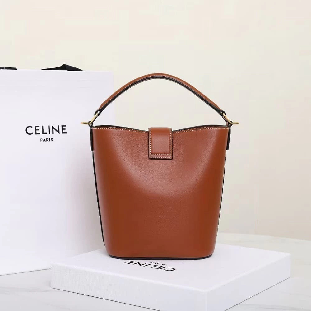 Celine Louise Bucket Caramel Medium