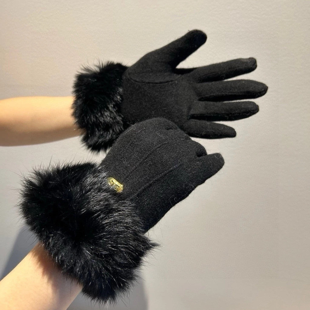 Celine Plume Gloves One Size