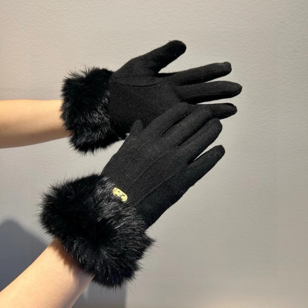 Celine Plume Gloves One Size