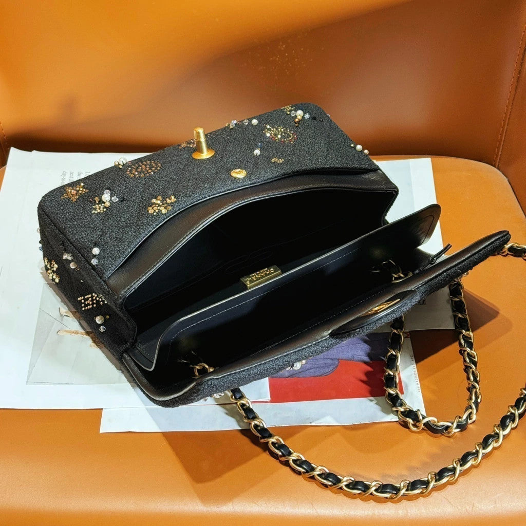 Chanel Classic Flap Embroidered 10" (25.5 cm)