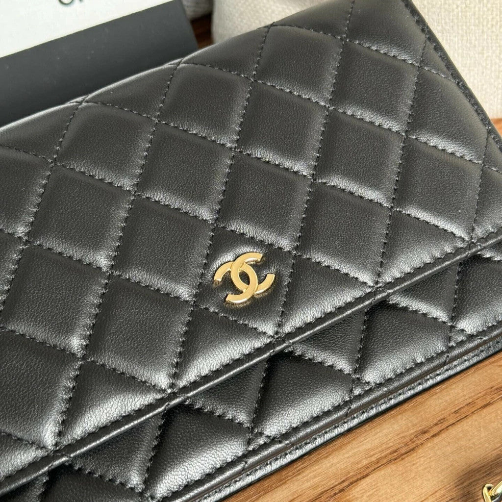 Chanel WOC Gold-Tone Chain Strap 7.5" (19 cm)