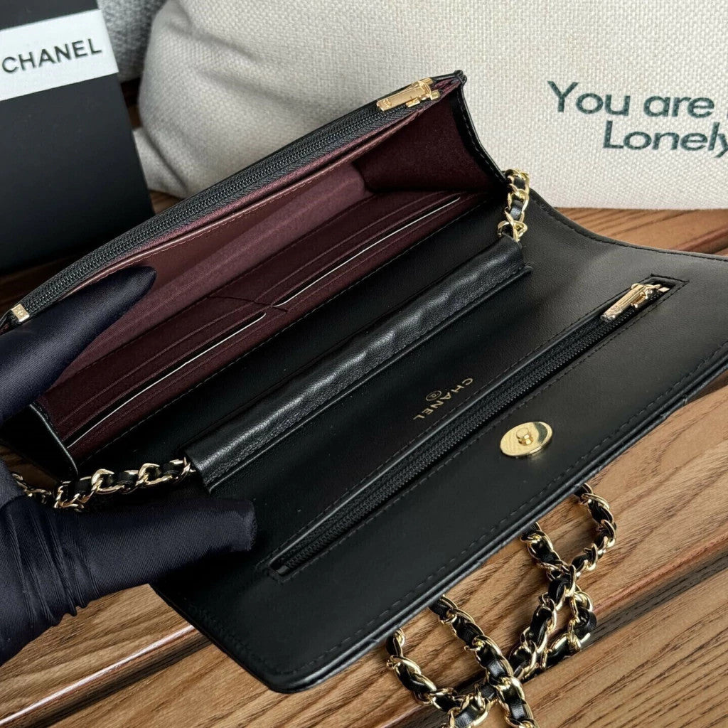 Chanel WOC Gold-Tone Chain Strap 7.5" (19 cm)