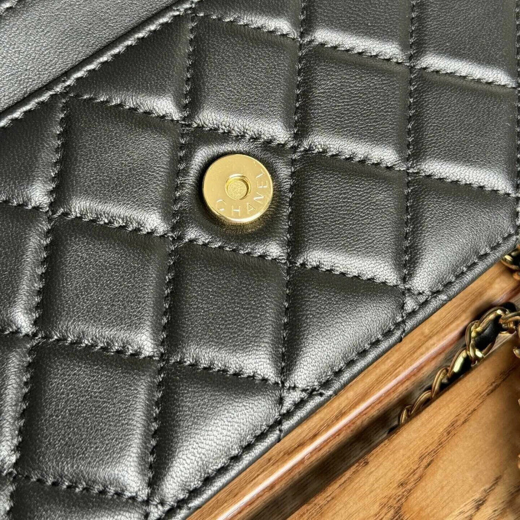 Chanel WOC Gold-Tone Chain Strap 7.5" (19 cm)