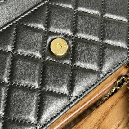 Chanel WOC Gold-Tone Chain Strap 7.5" (19 cm)