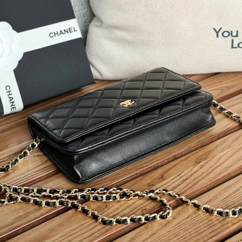 Chanel WOC Gold-Tone Chain Strap 7.5" (19 cm)