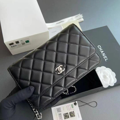 Chanel Wallet on Chain Silver 7.5" (19 cm)