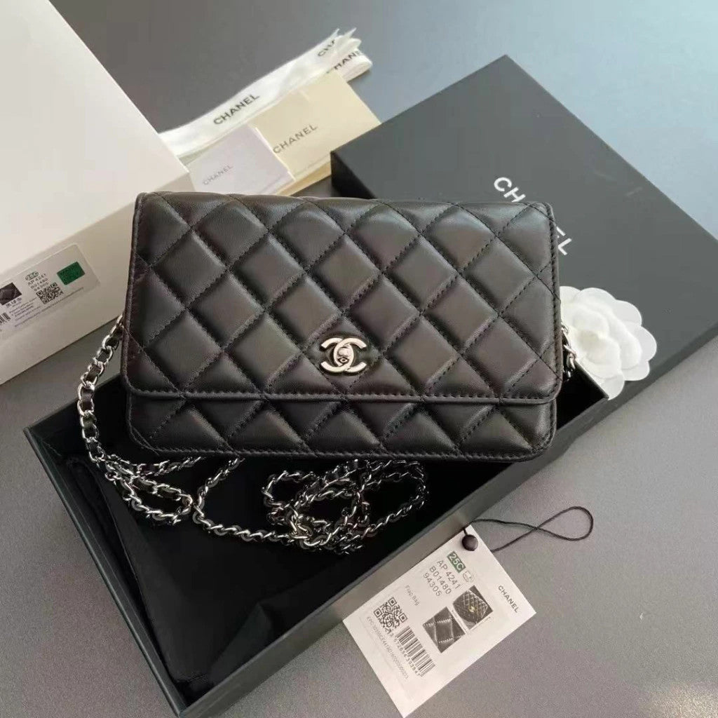 Chanel Wallet on Chain Silver 7.5" (19 cm)