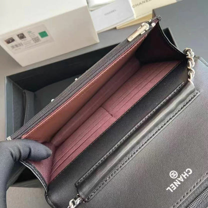 Chanel Wallet on Chain Silver 7.5" (19 cm)