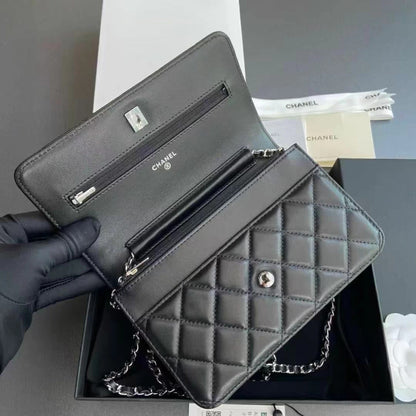 Chanel Wallet on Chain Silver 7.5" (19 cm)