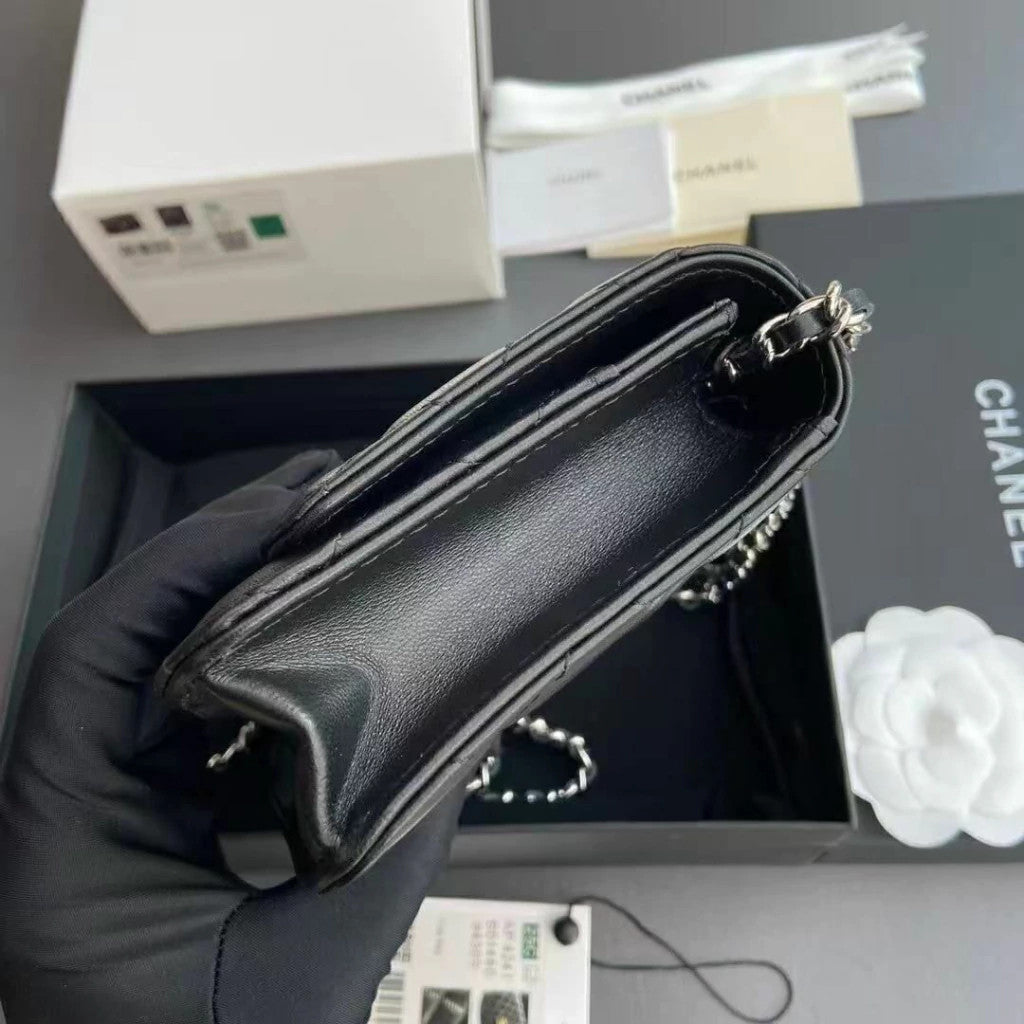 Chanel Wallet on Chain Silver 7.5" (19 cm)