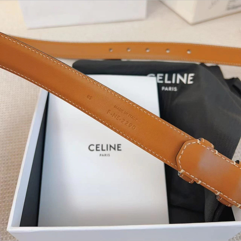 Celine Triomphe Classique Belt 1" (2.5 cm)