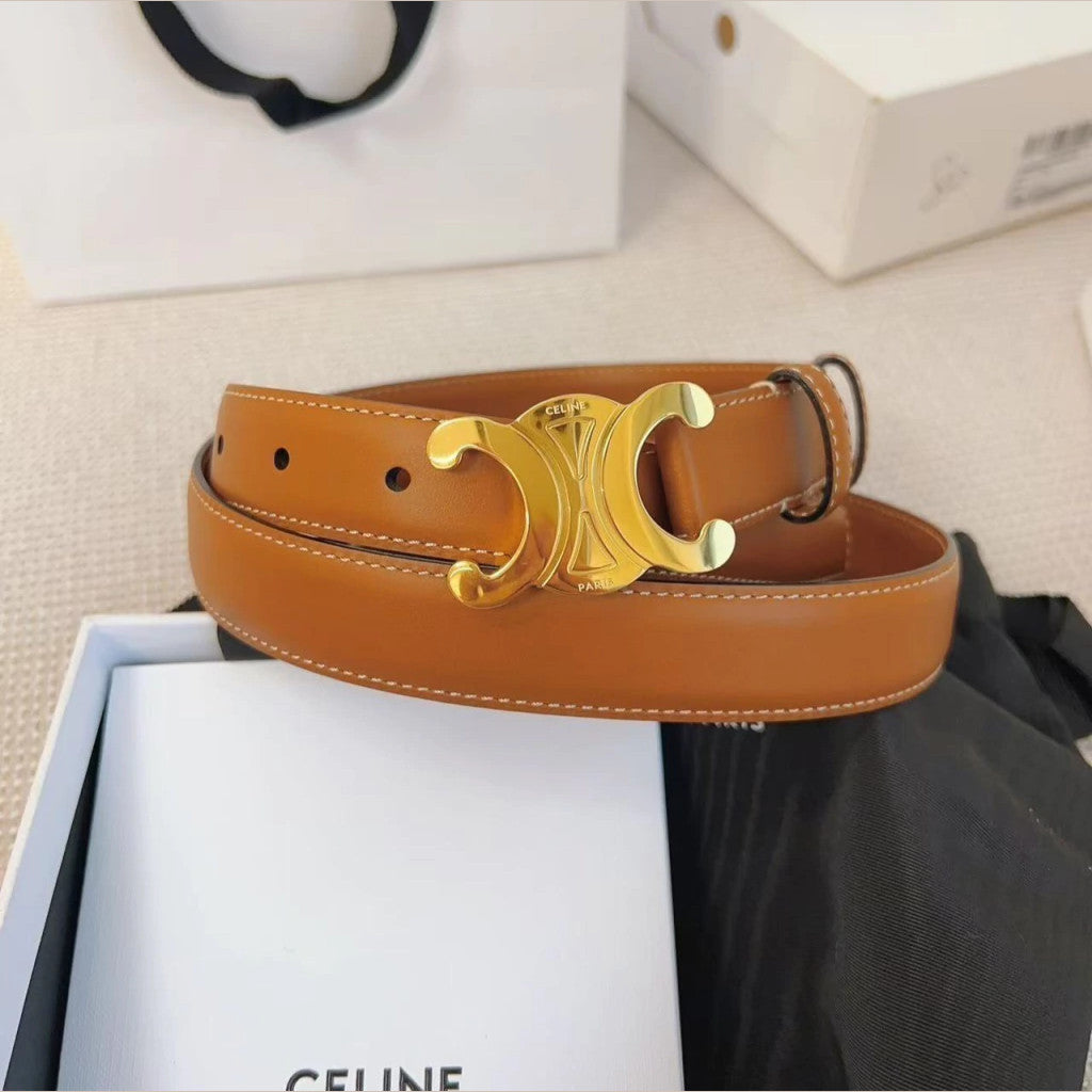 Celine Triomphe Classique Belt 1" (2.5 cm)