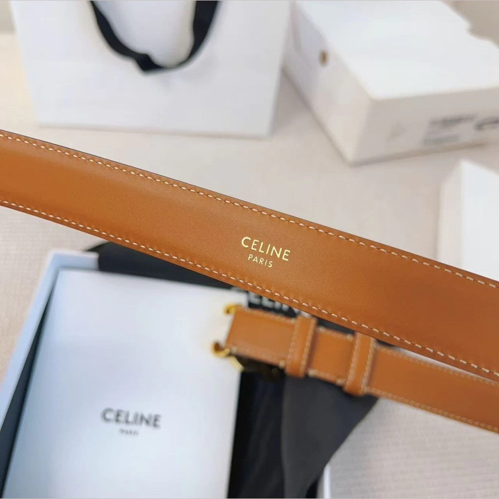 Celine Triomphe Classique Belt 1" (2.5 cm)