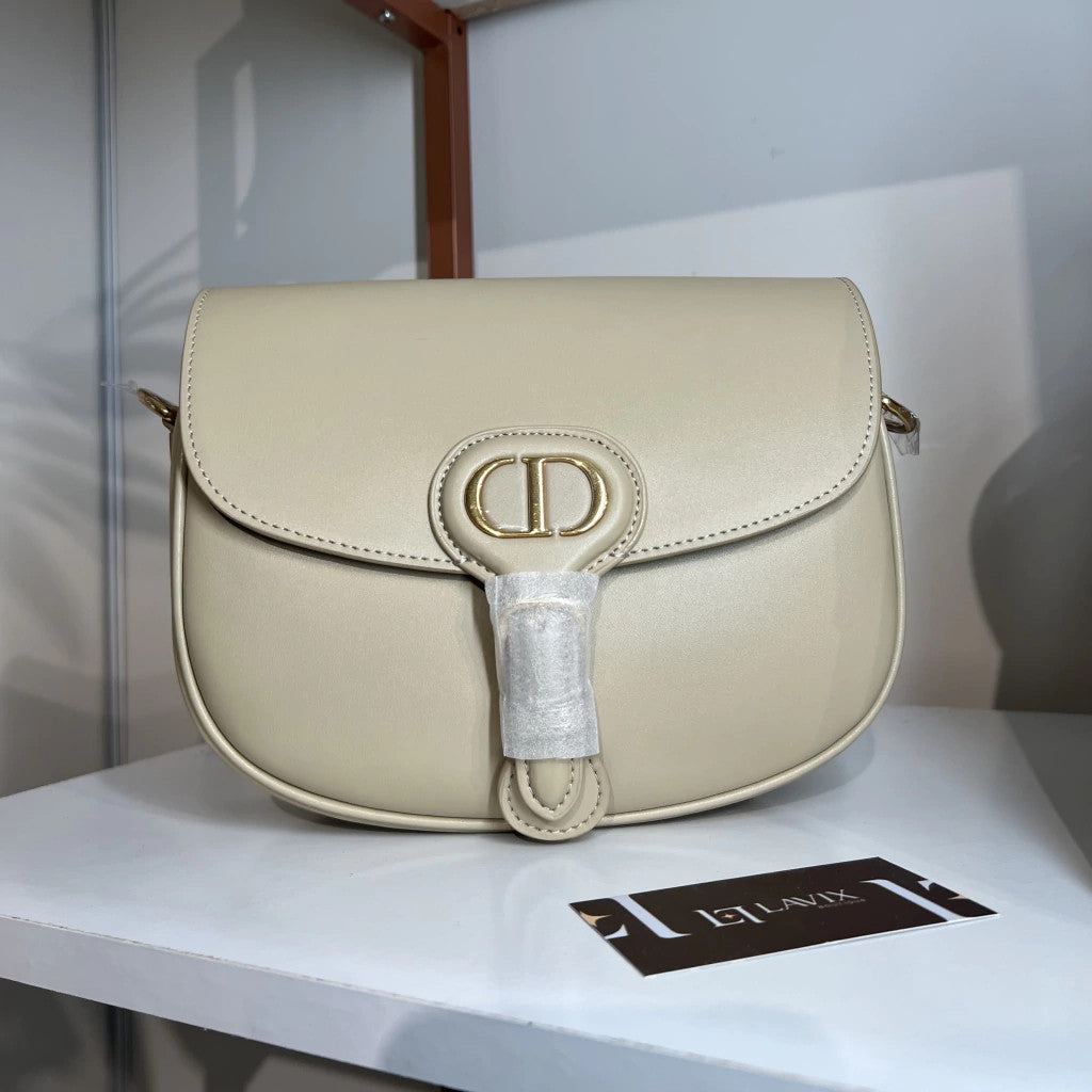 Dior Bobby Medium Beige 8.9" (22.5 cm)