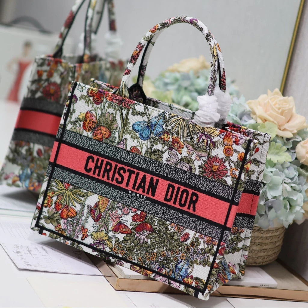 Dior Book Tote Enchanted Garden 14.4" (36.5 cm)