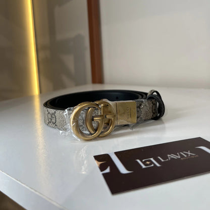 Gucci Double G Reversible Belt Monogram