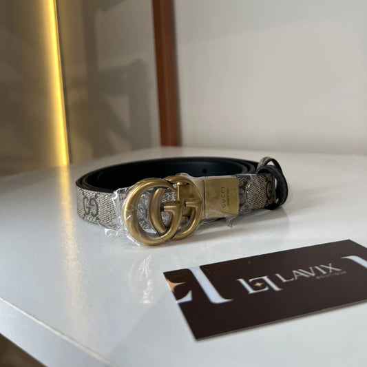 Gucci Double G Reversible Belt Monogram
