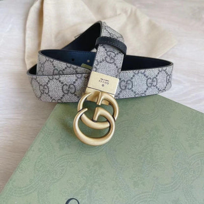 Gucci Double G Reversible Belt Monogram