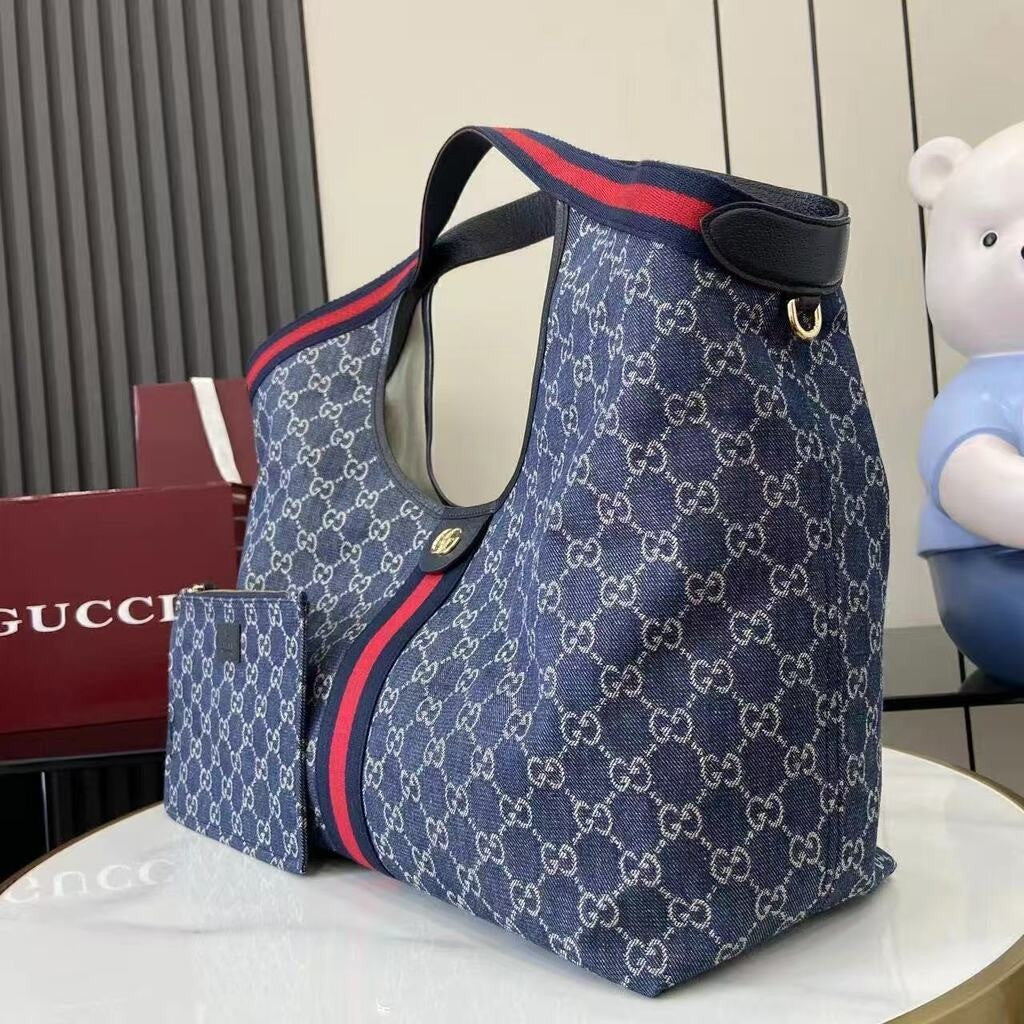 Gucci Giglio Large Denim Dark 19.7" (50 cm)