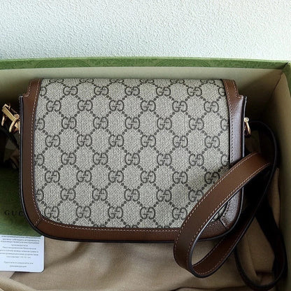Gucci Horsebit 1955 Web Brown 8.1" (20.5 cm)