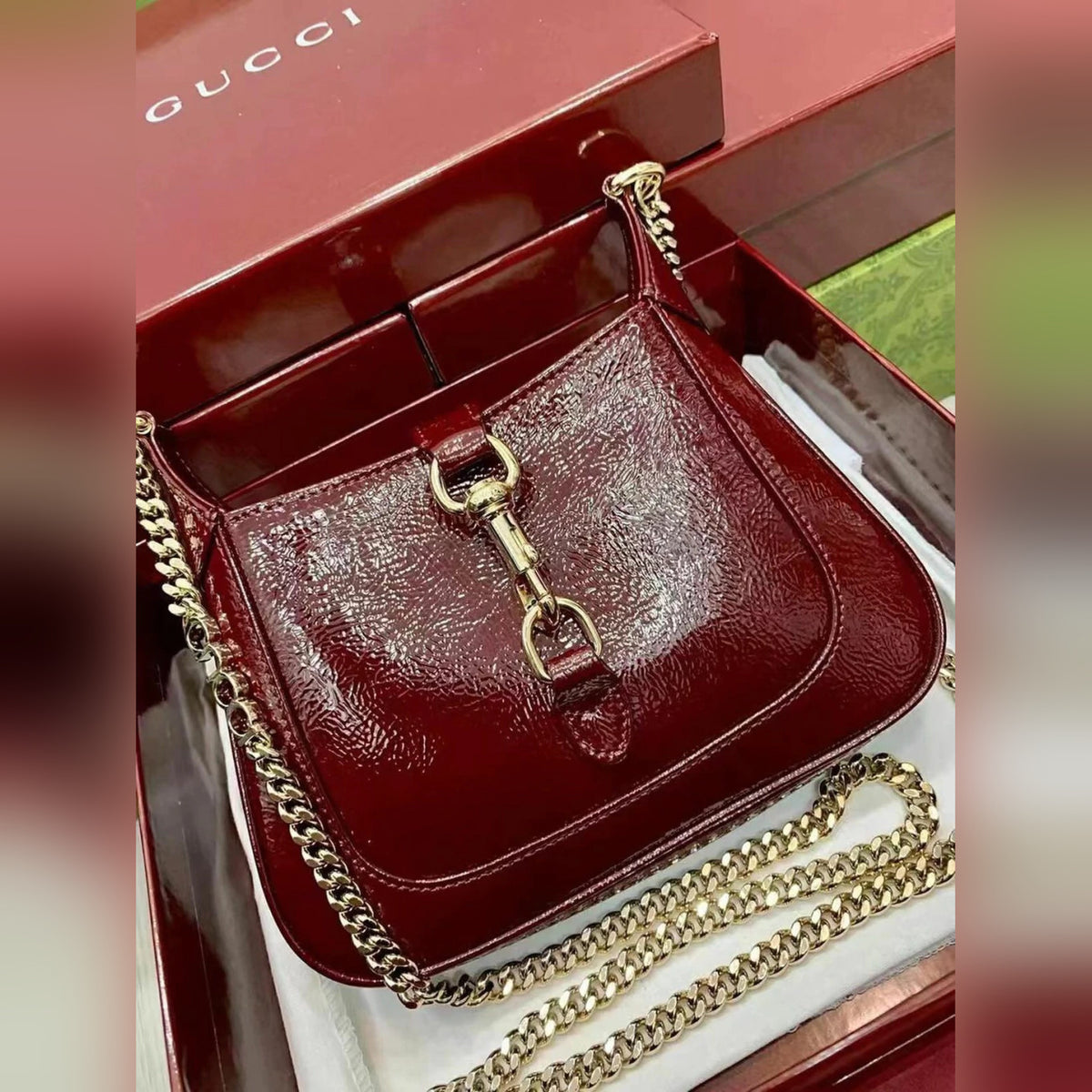 Gucci Jackie Red 7.5" (19 cm)
