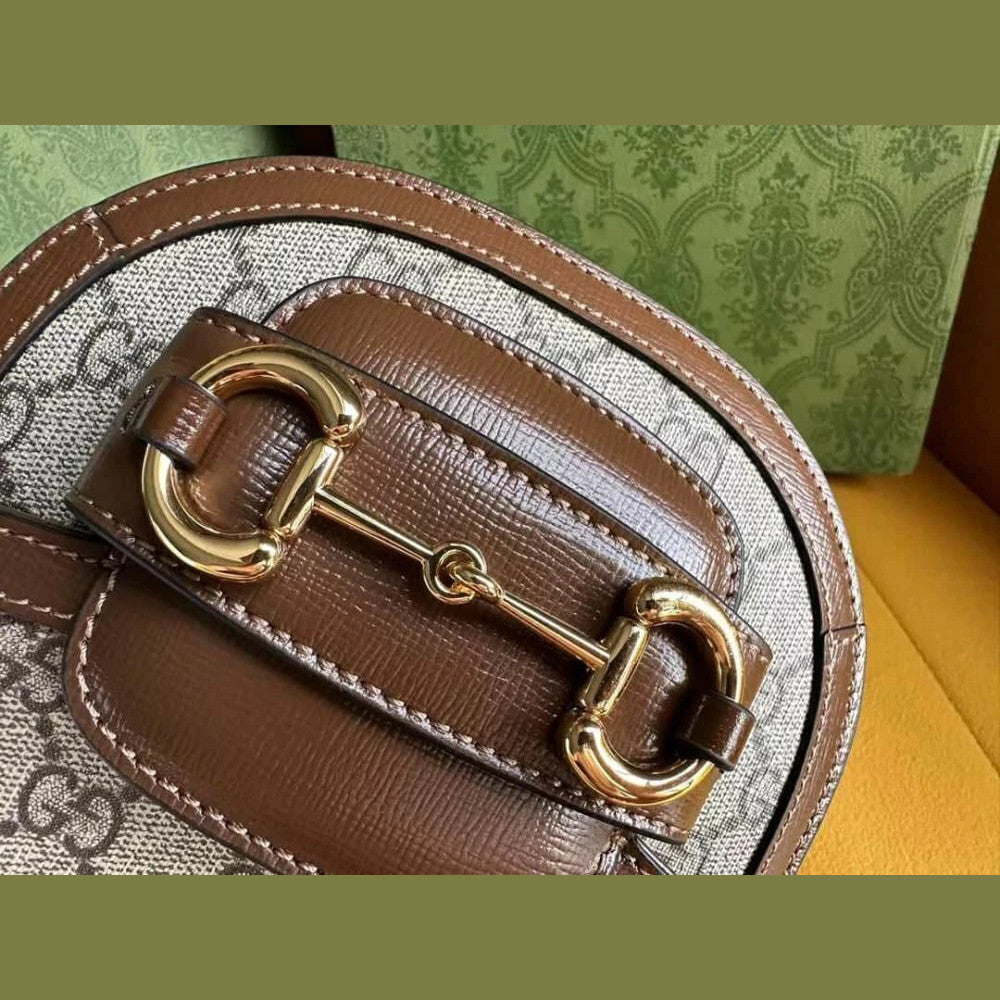 Gucci Horsebit 1955 Mini Shoulder Bag GG Supreme 7.9" (20 cm)