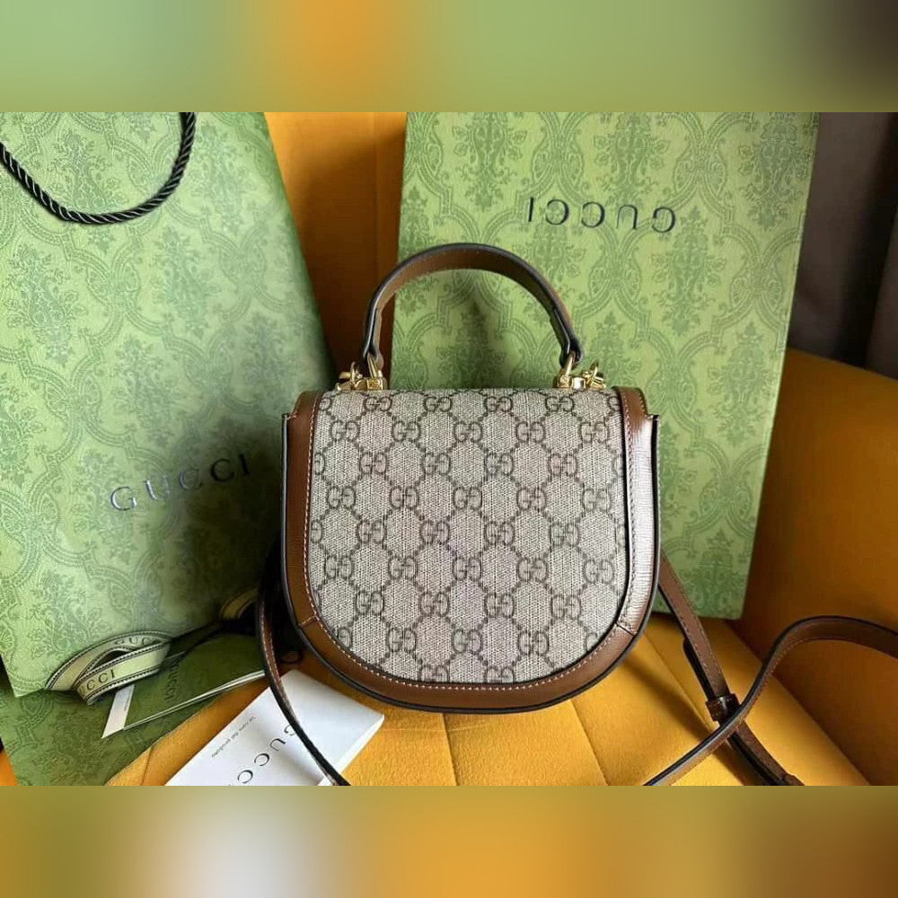 Gucci Horsebit 1955 Mini Shoulder Bag GG Supreme 7.9" (20 cm)
