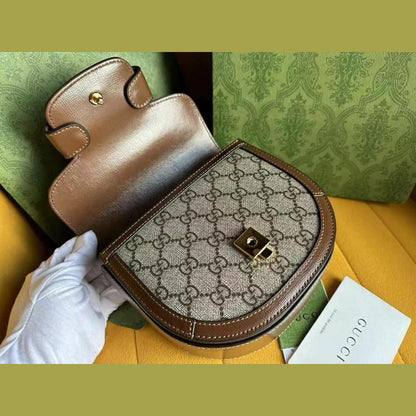 Gucci Horsebit 1955 Mini Shoulder Bag GG Supreme 7.9" (20 cm)