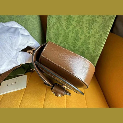 Gucci Horsebit 1955 Mini Shoulder Bag GG Supreme 7.9" (20 cm)