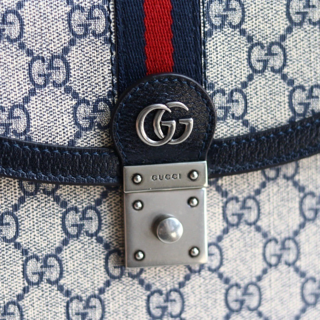 Gucci Ophidia GG Navy Blue 9.8" (25 cm)