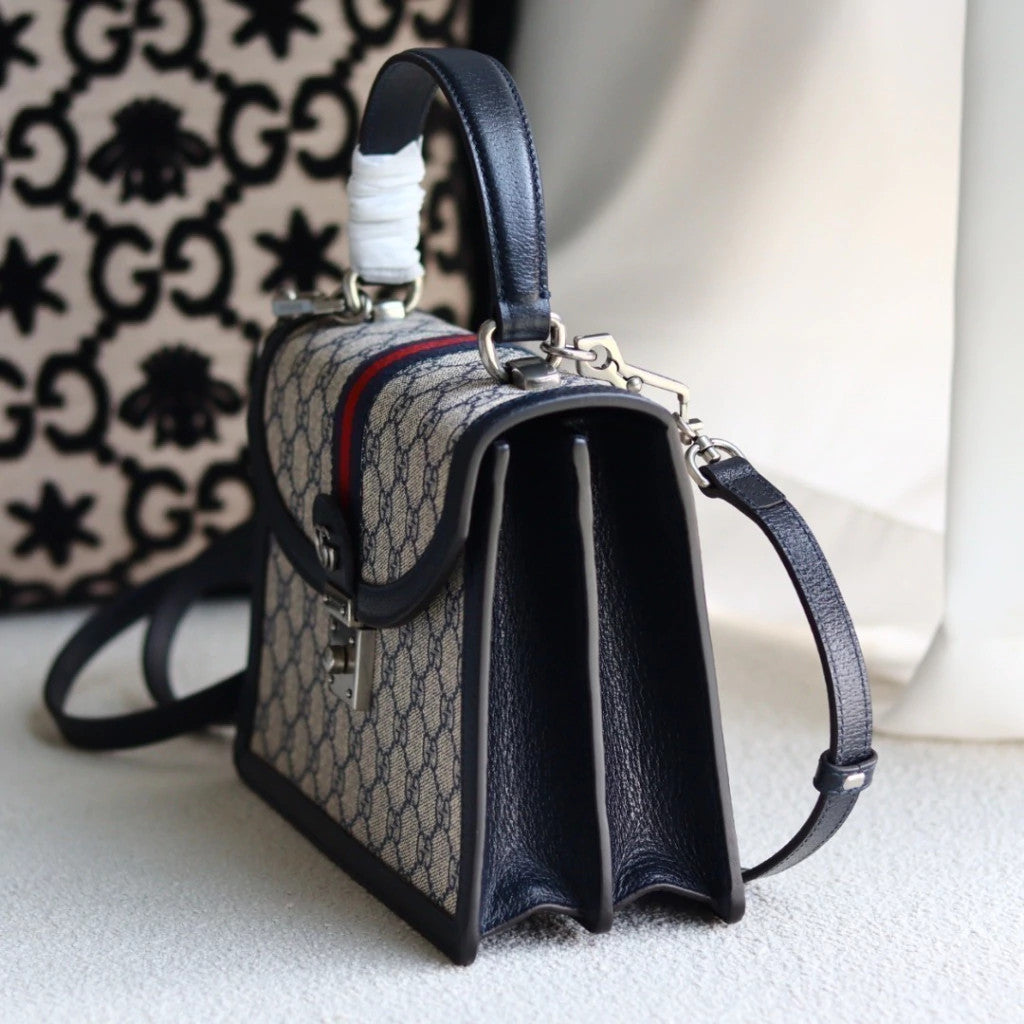 Gucci Ophidia GG Navy Blue 9.8" (25 cm)