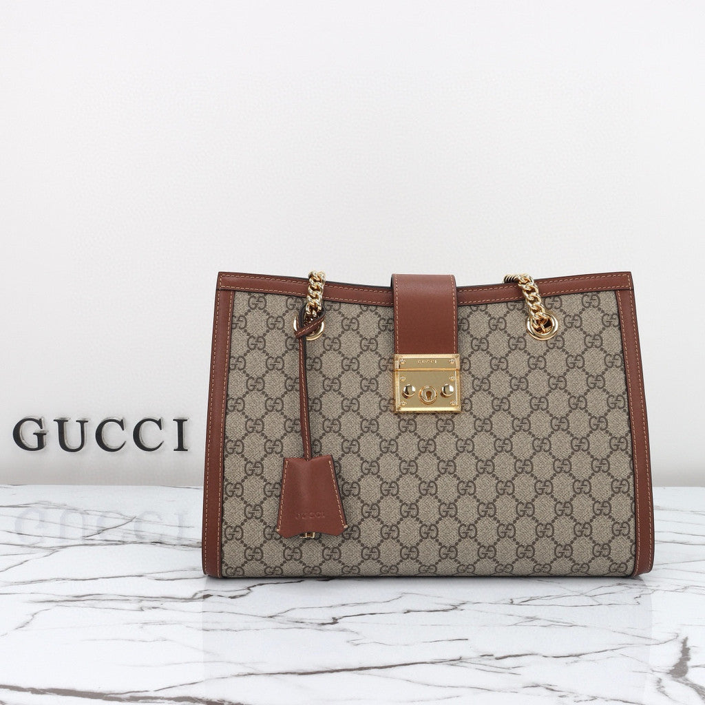 Gucci Padlock GG Supreme Caramel 13.8" (35 cm)