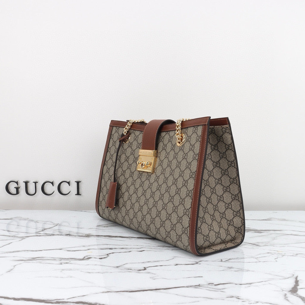 Gucci Padlock GG Supreme Caramel 13.8" (35 cm)
