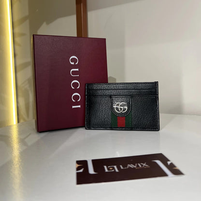Gucci Card Holder GG Black 4.3" (11 cm)