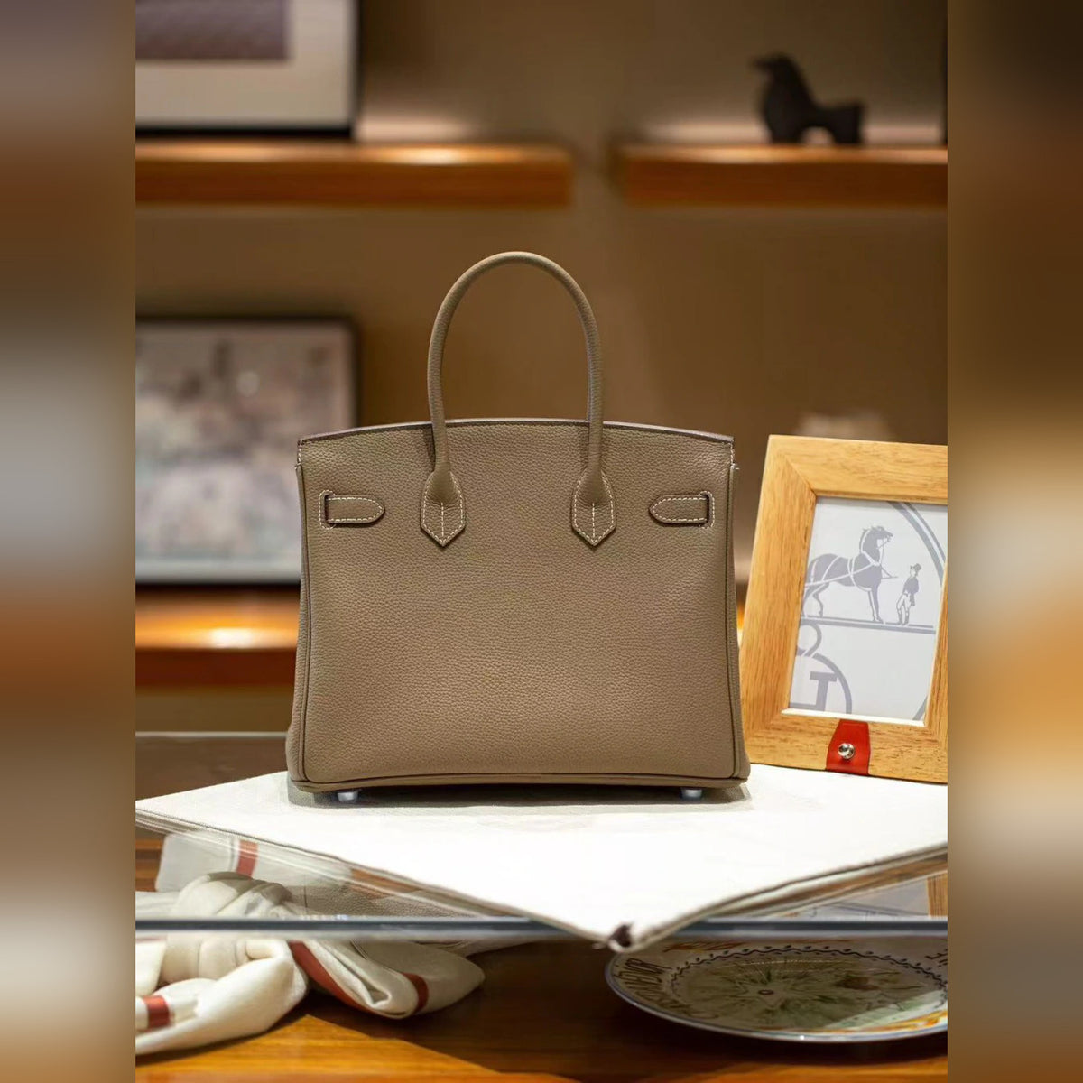 Hermès Birkin 25 Togo Etoupe 9.8" (25 cm)