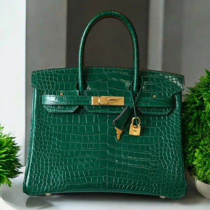 Hermès Birkin Croco Vernis 9.8" (25 cm)