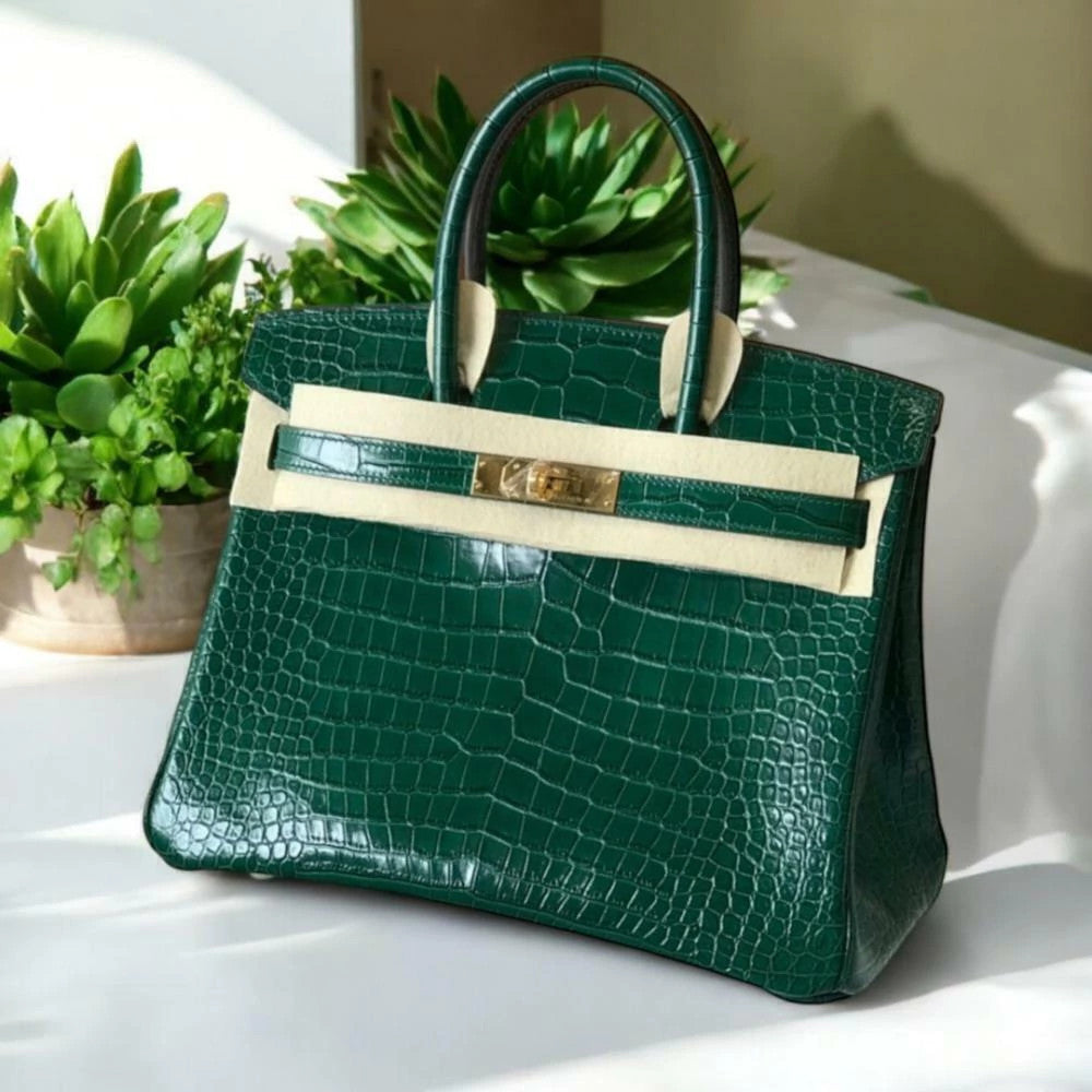 Hermès Birkin Croco Vernis 9.8" (25 cm)