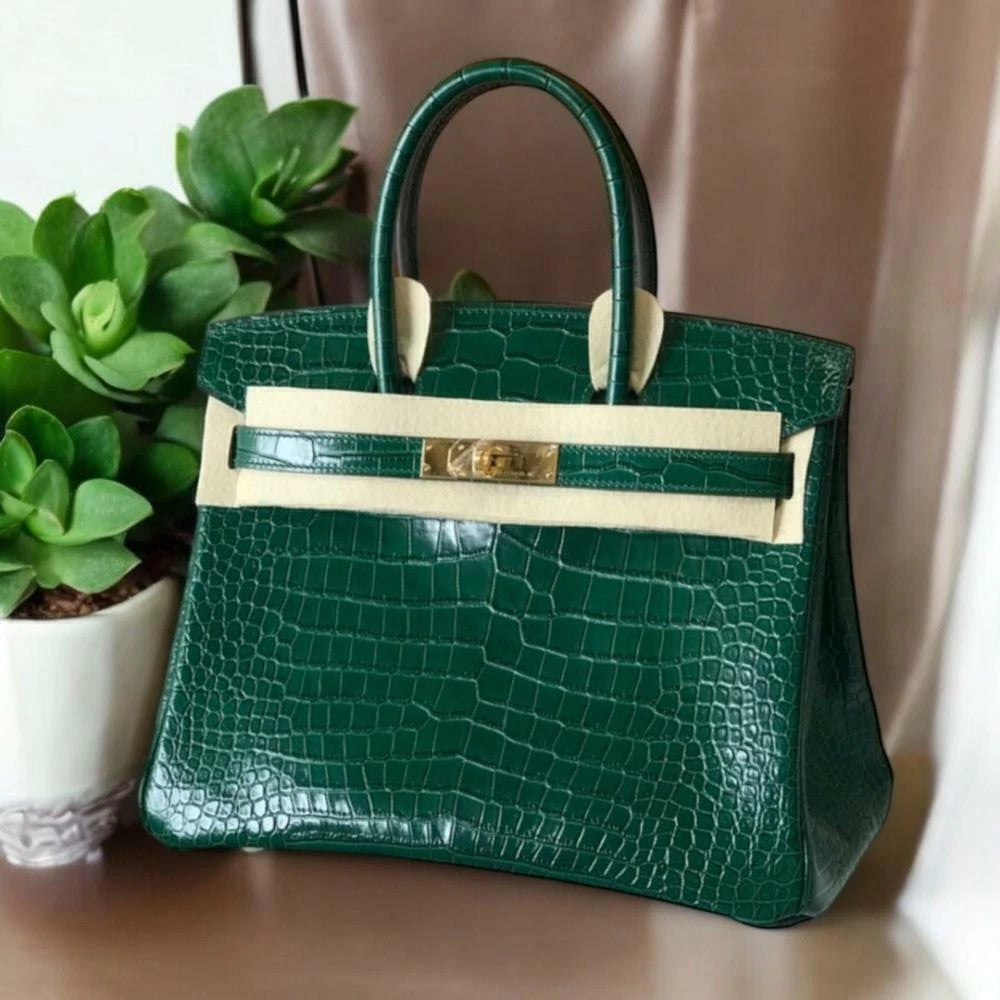 Hermès Birkin Croco Vernis 9.8" (25 cm)