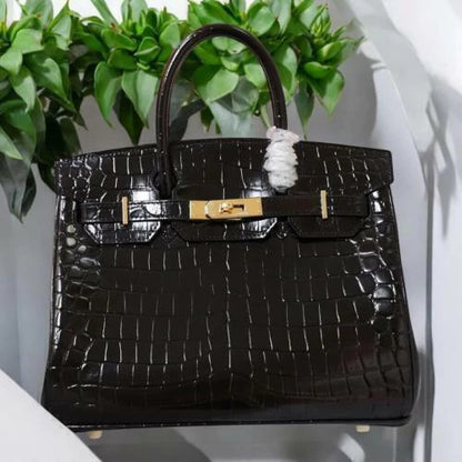 Hermès Birkin Croco Vernis 9.8" (25 cm)