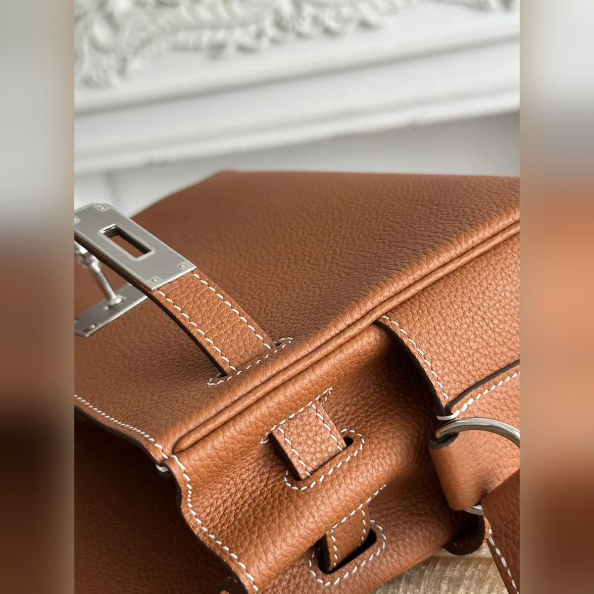 Hermès Kelly Messenger Barenia 9.4" (24 cm)