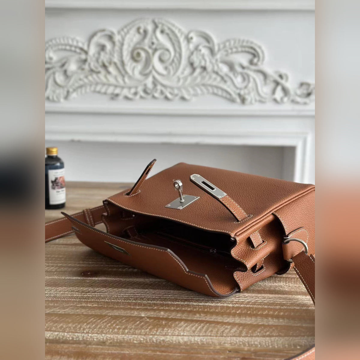 Hermès Kelly Messenger Barenia 9.4" (24 cm)
