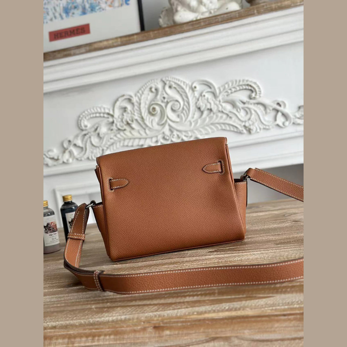 Hermès Kelly Messenger Barenia 9.4" (24 cm)