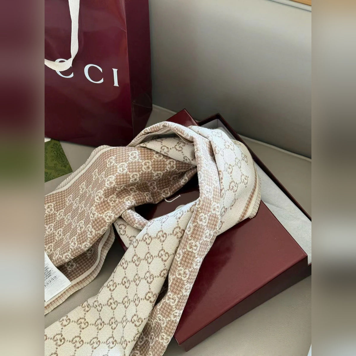 Gucci Jacquard Scarf